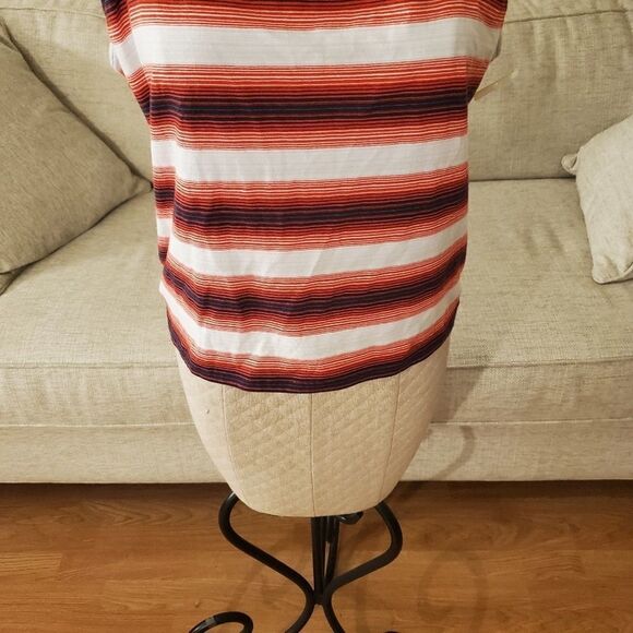 BP. Stripe Ruffle Strap Crop Tank sz 1X - Picture 6 of 12